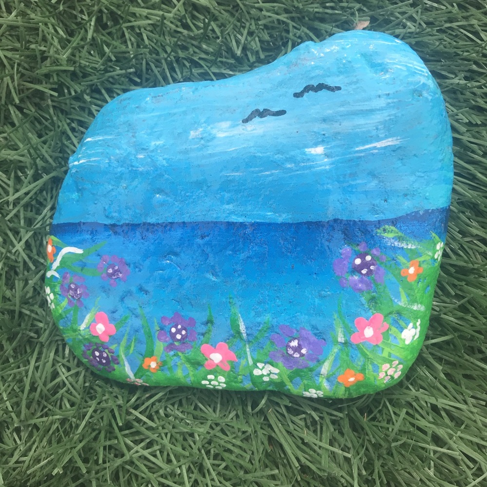Ocean Painted rock